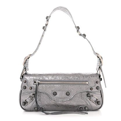 Balenciaga Metallic Agneau Arena Small Le Cagole Sling Bag Silver 1 of 10
