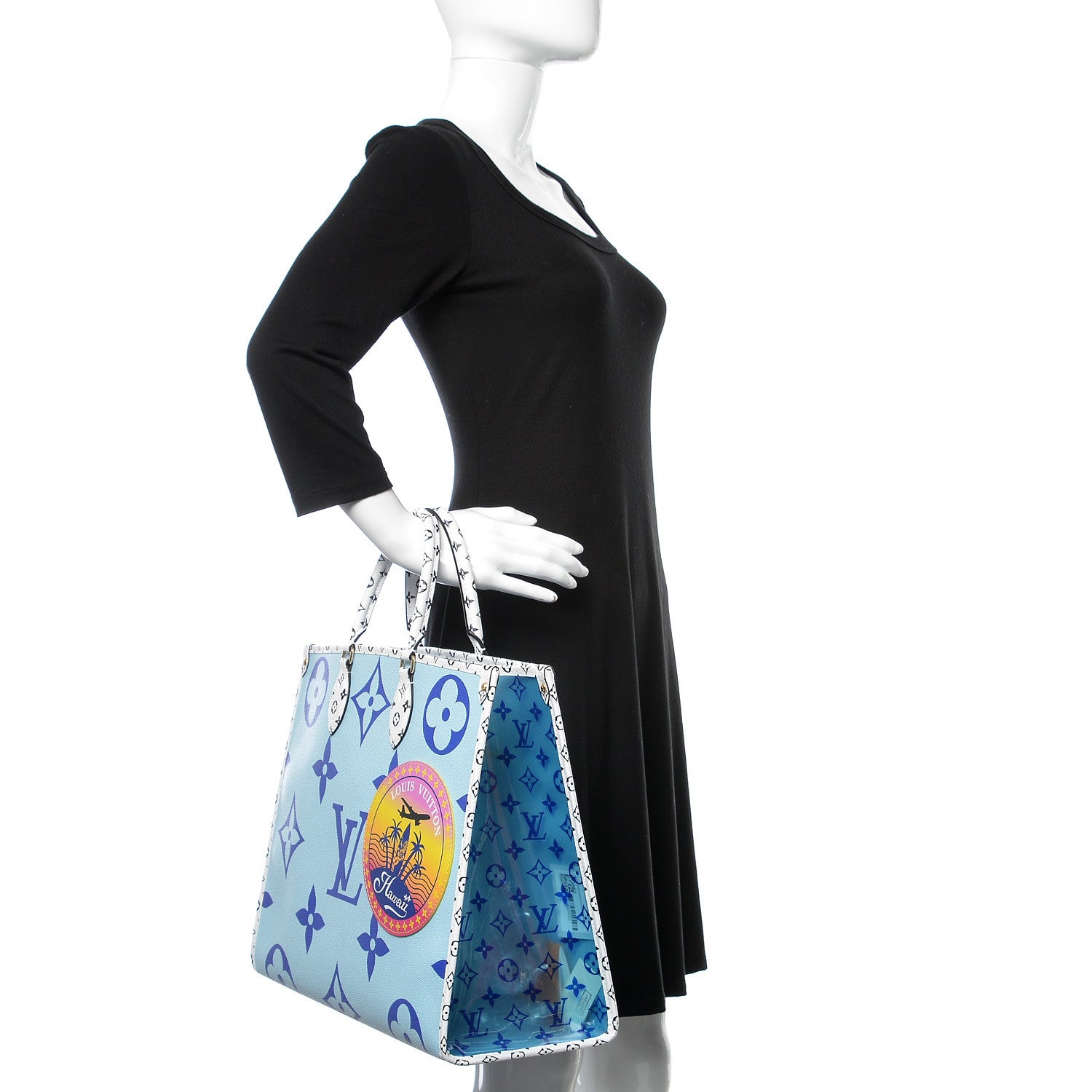 Louis Vuitton Monogram Giant Hawaii Onthego Blue 3 of 11