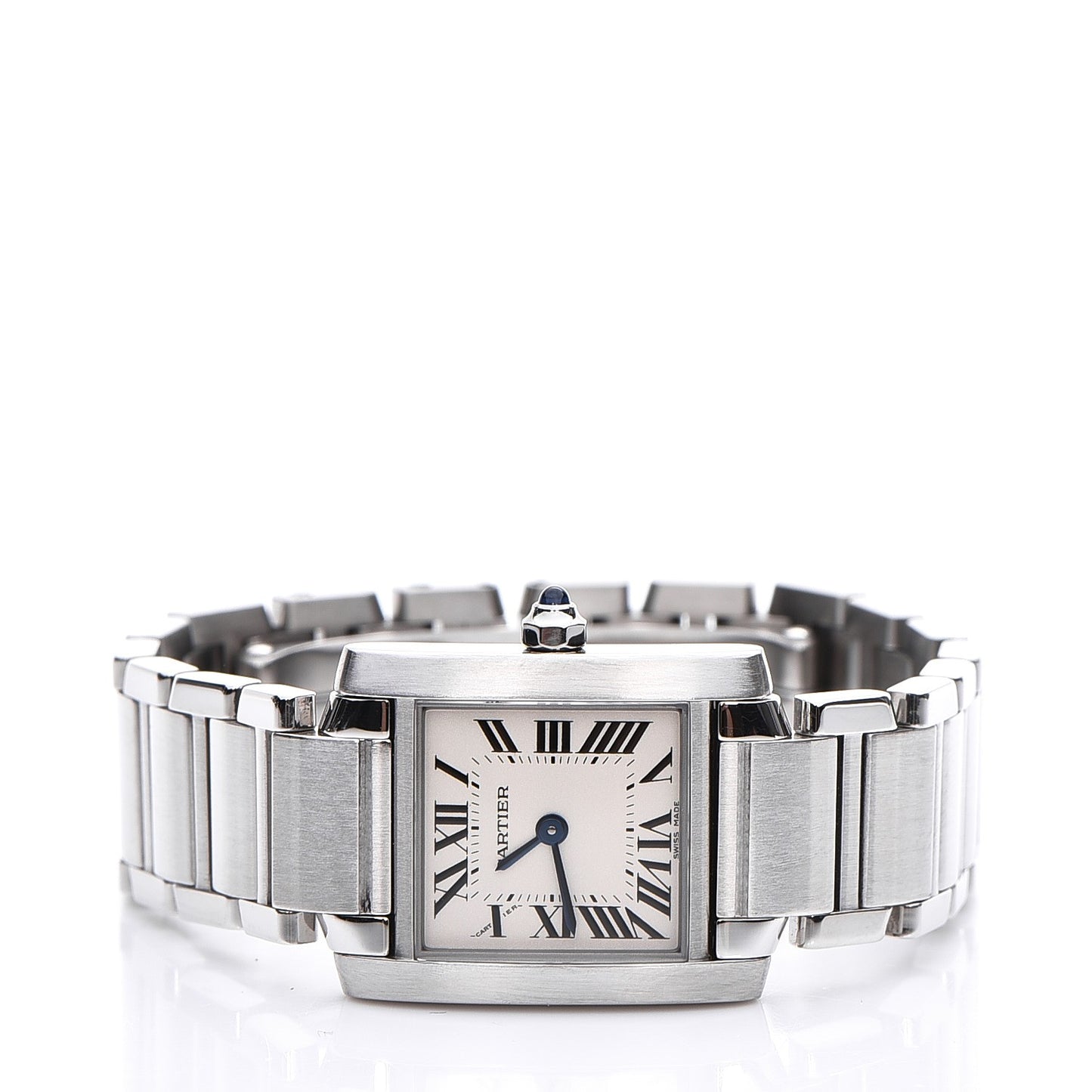 Stainless Steel 20mm Tank Francaise Quartz Watch