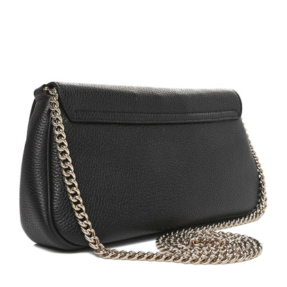 Gucci Pebbled Calfskin Medium Soho Flap Crossbody Black 3 of 10