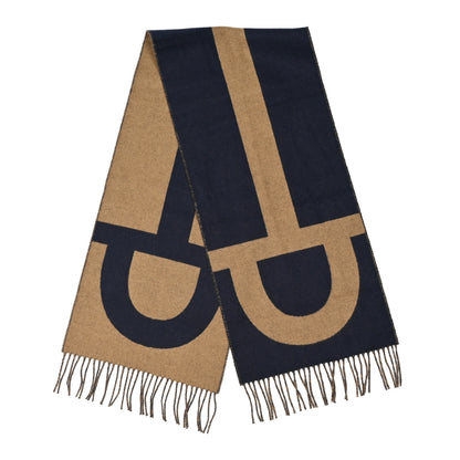 Hermes Cashmere Casaque Grand Mors Muffler Marine Bronze 2 of 4