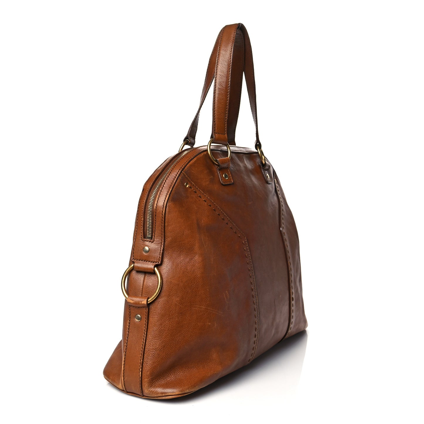 Calfskin Oversized Muse Brown