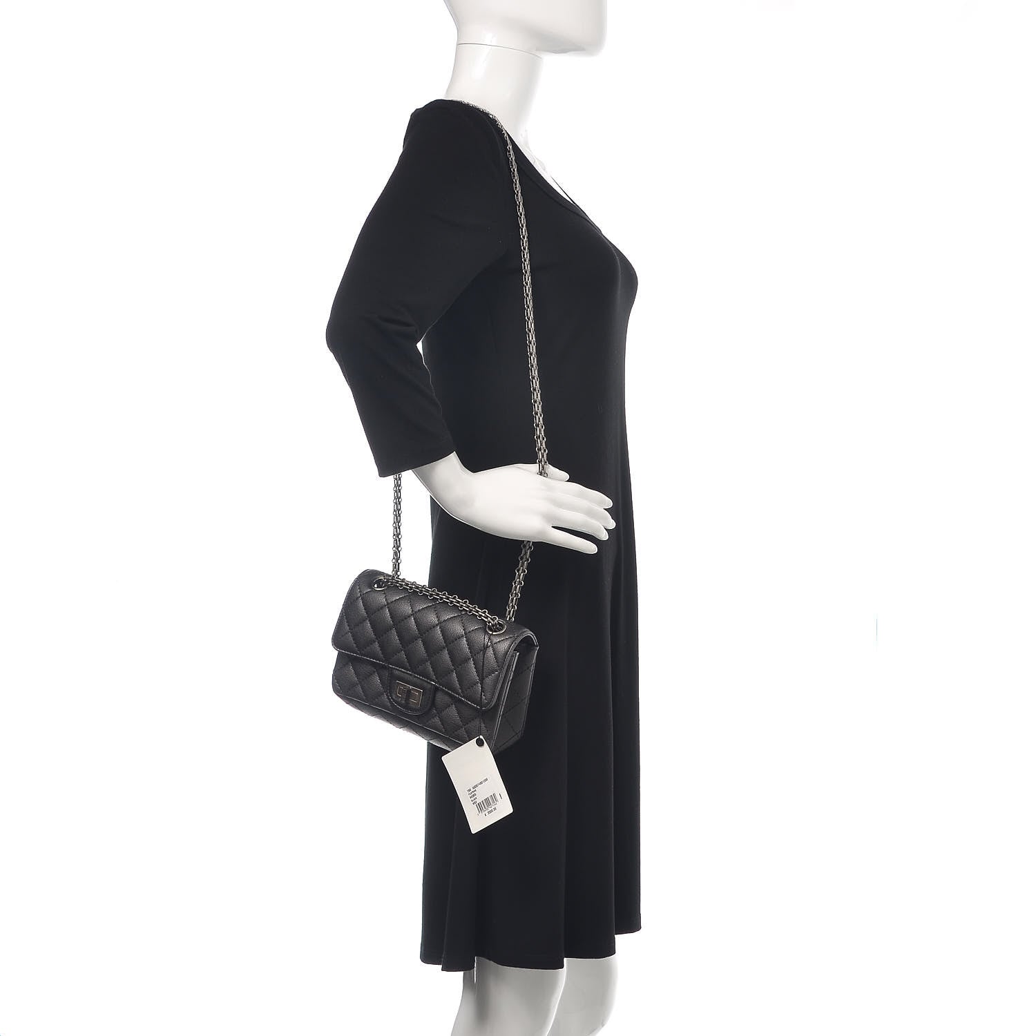 Chanel Metallic Sheepskin Quilted 2.55 Reissue Mini Flap Dark Silver 2 of 11