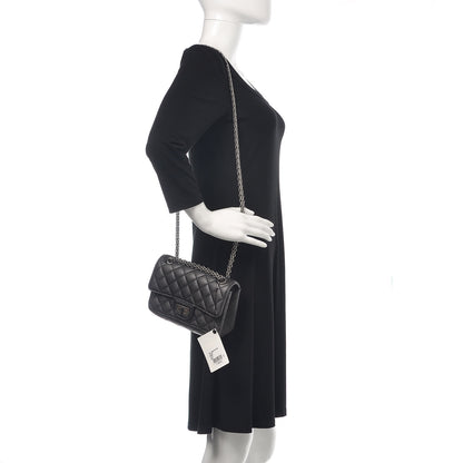 Chanel Metallic Sheepskin Quilted 2.55 Reissue Mini Flap Dark Silver 2 of 11
