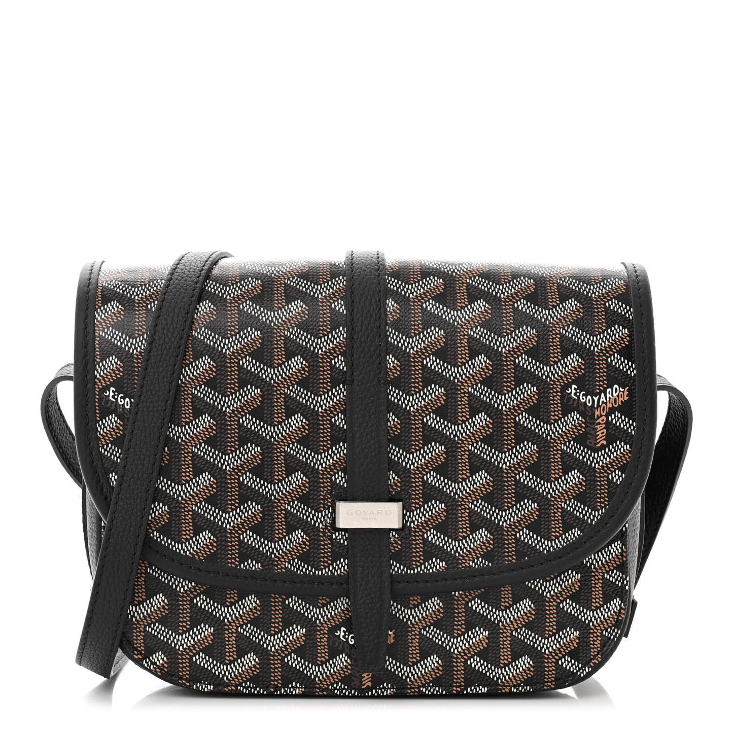 Goyardine Belvedere II PM Messenger Bag Black