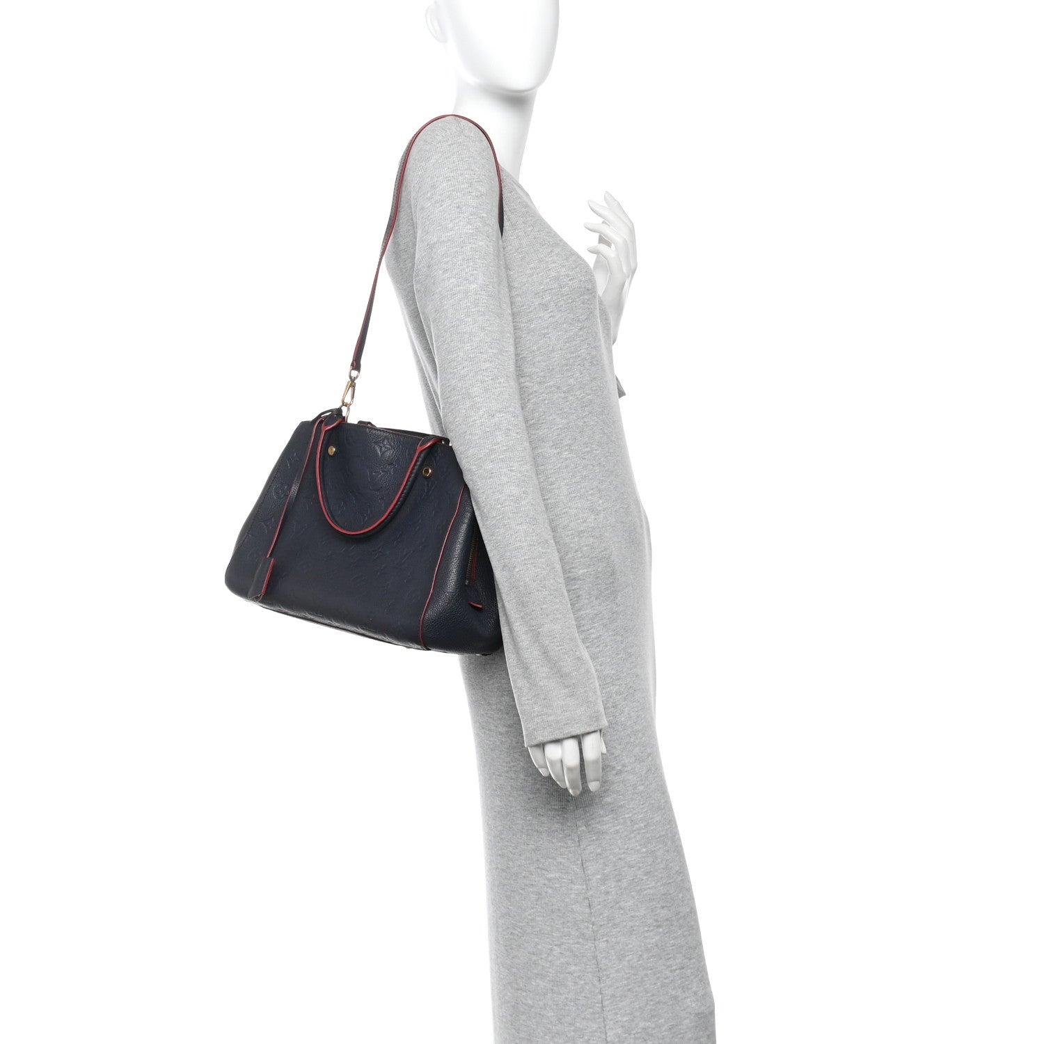 Louis Vuitton Empreinte Montaigne MM Marine Rouge 2 of 9