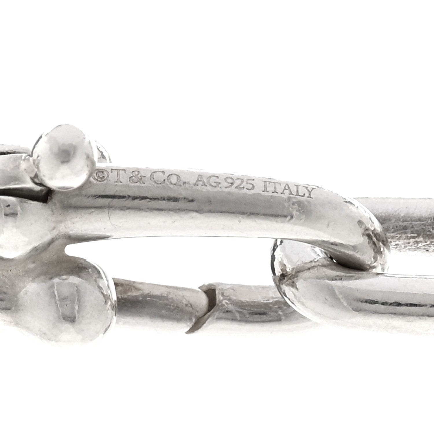 Tiffany Sterling Silver HardWear Graduated Link Necklace 15" 4 of 4