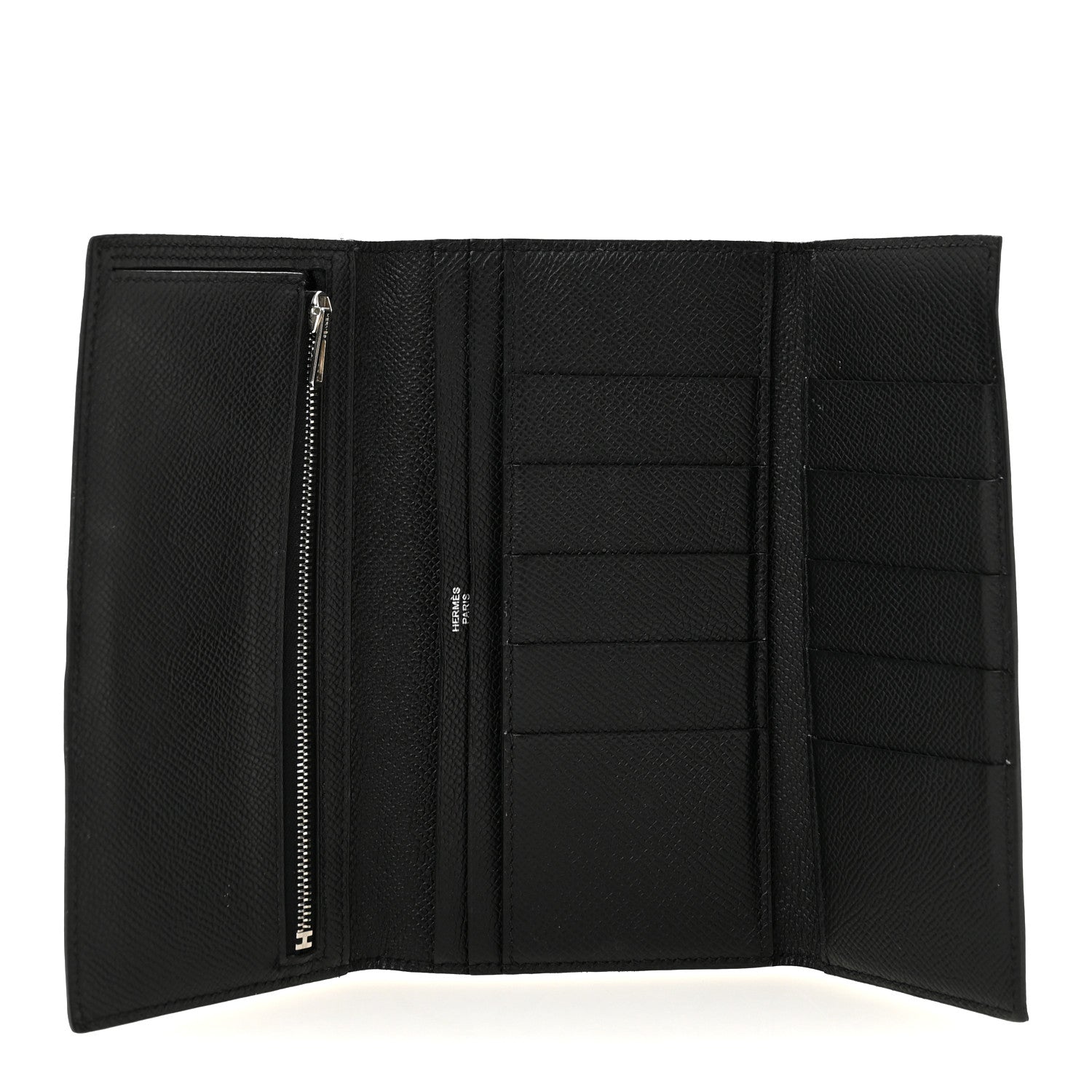 Hermes Epsom Tri-Fold Bearn Gusset Wallet Black 5 of 11