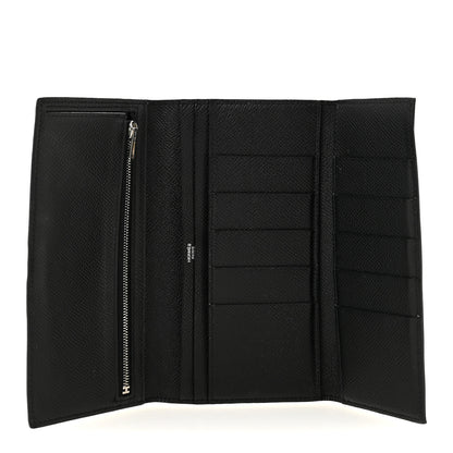 Hermes Epsom Tri-Fold Bearn Gusset Wallet Black 5 of 11