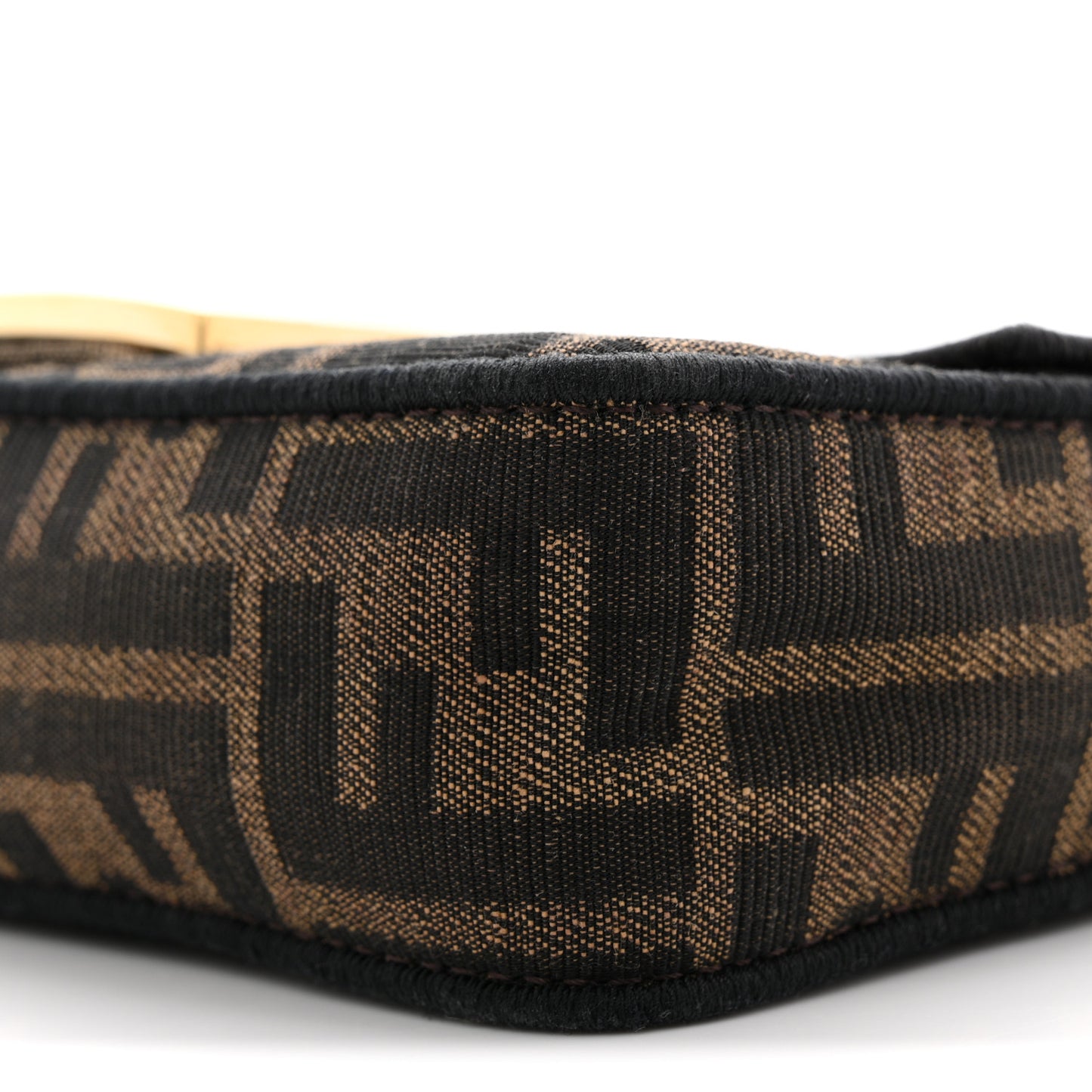 Fabric Jacquard FF 1974 Mini Baguette Tobacco Moro Black