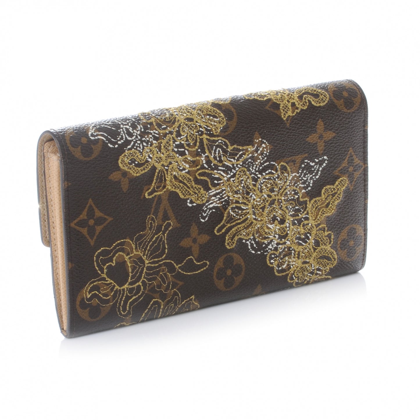 Monogram Dentelle Sarah Wallet Gold