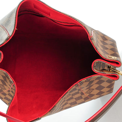 Louis Vuitton Damier Ebene Caissa Hobo Cherry 5 of 7