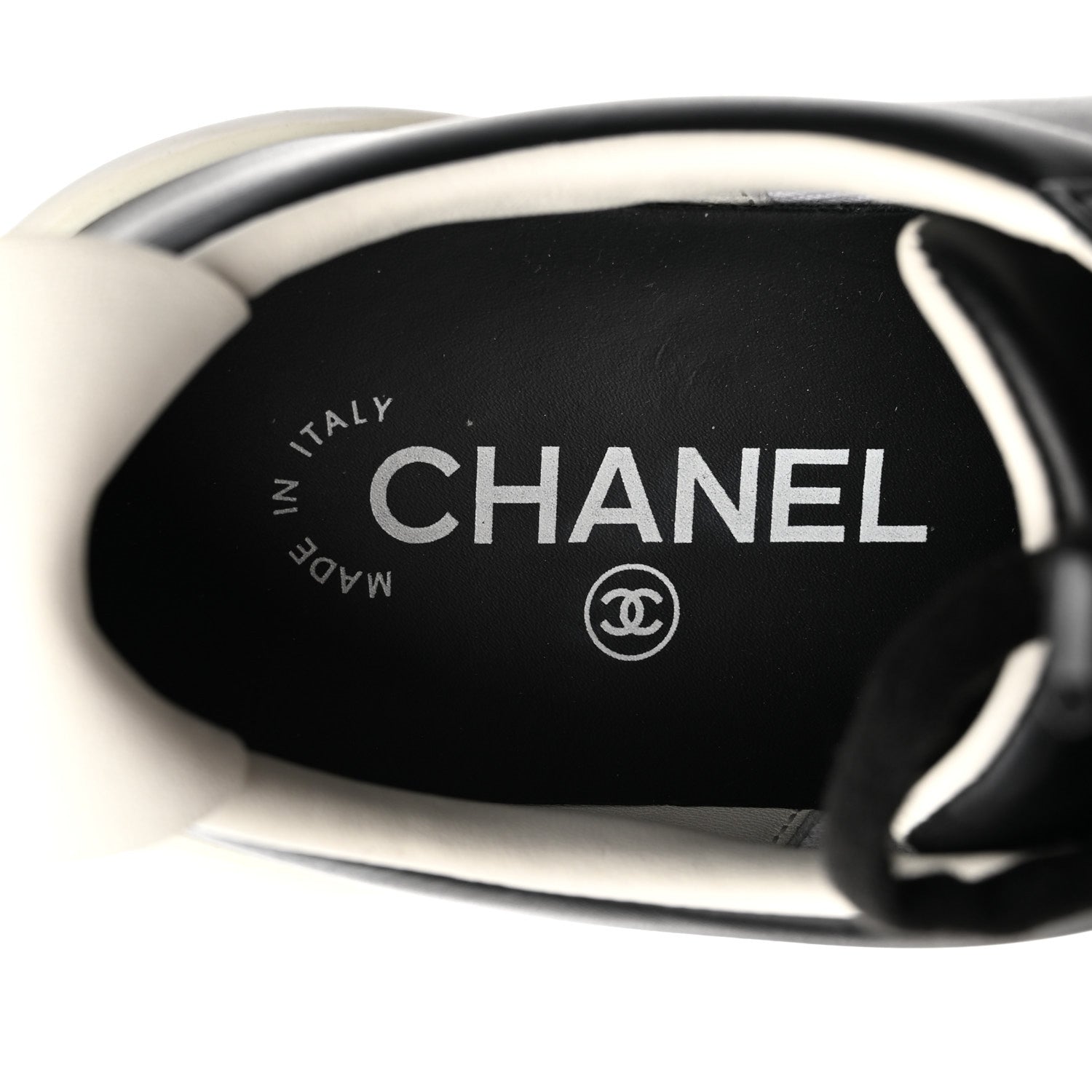 Chanel Calfskin CC Womens Sneakers 36 Black 7 of 10