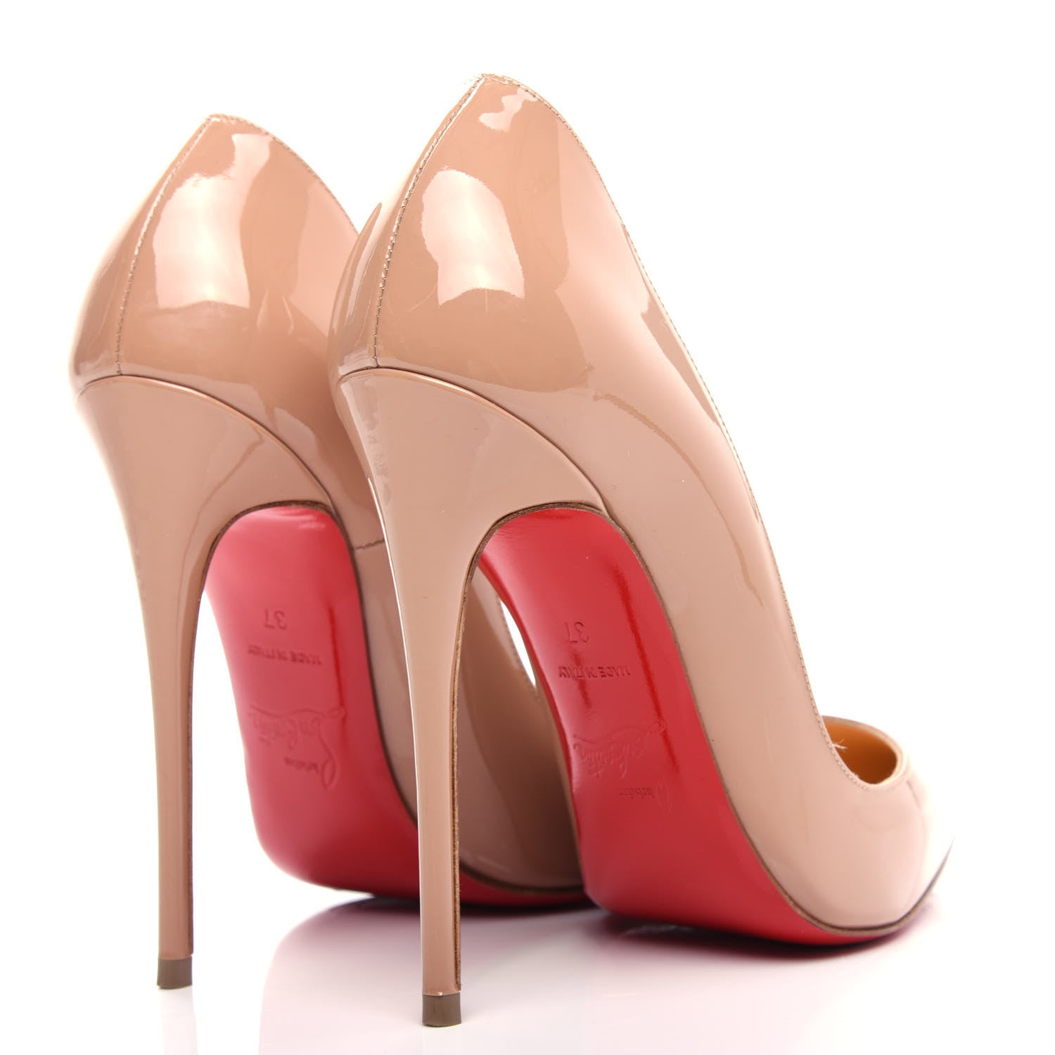 Christian Louboutin Patent So Kate 120 Pumps 37 Nude 4 of 10