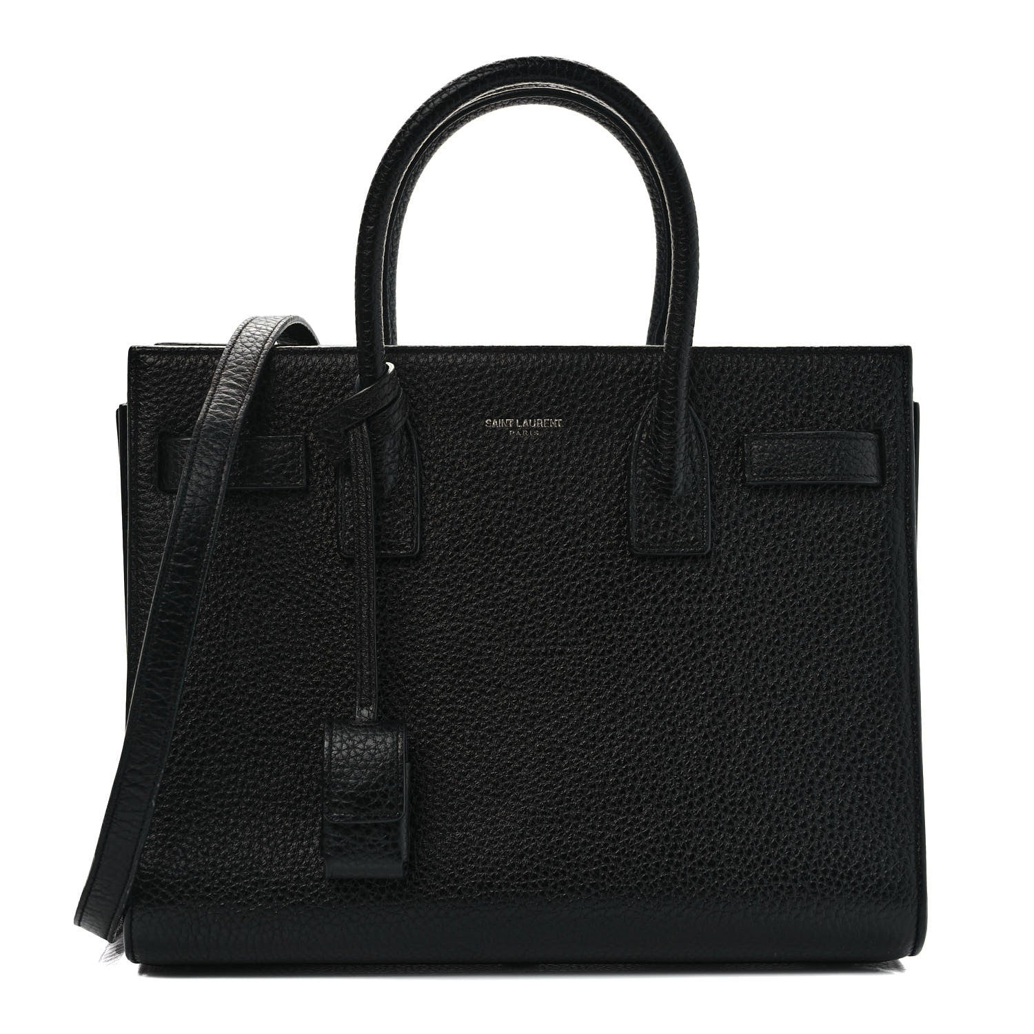 Saint Laurent Grained Calfskin Baby Sac De Jour Black 1 of 8