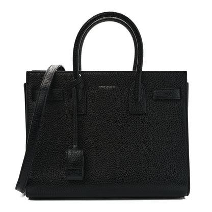 Saint Laurent Grained Calfskin Baby Sac De Jour Black 1 of 8