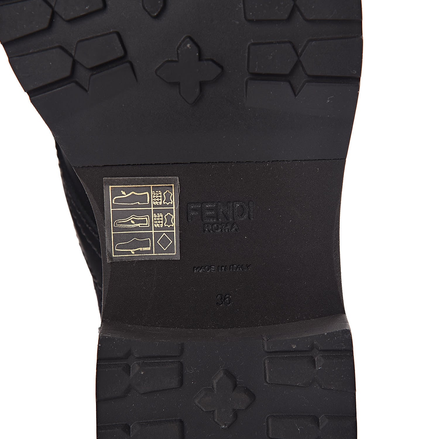 Fendi Calfskin Stretch Fabric Rockoko Biker Boots 36 Tobacco Black Marino 6 of 8