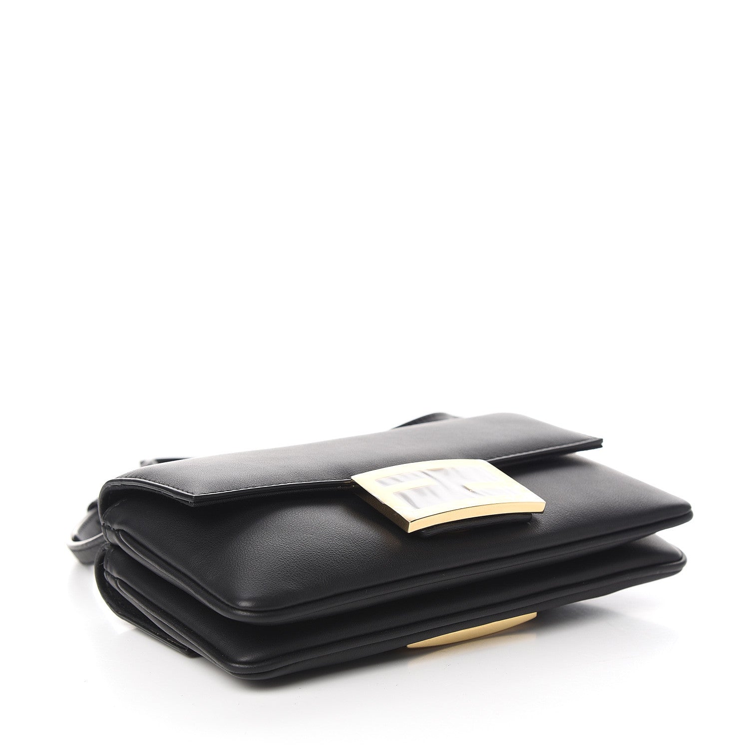 Fendi Vitello Grace Matte Duo Baguette Black 3 of 10