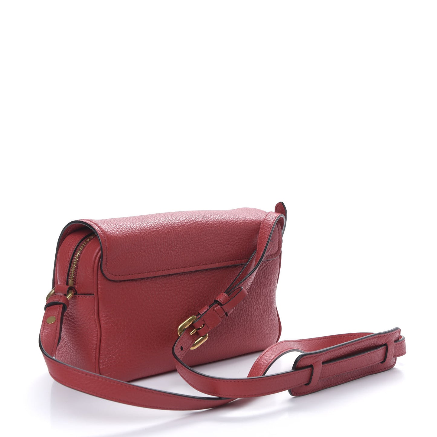 Vitello Phenix Flap Crossbody Rosso