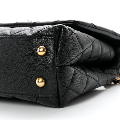 Chanel Caviar Quilted Mini Coco Handle Flap Black 8 of 10