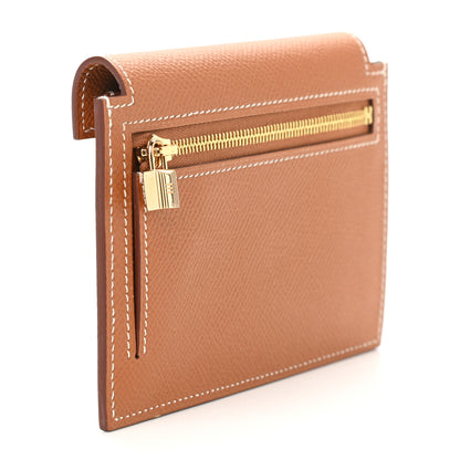 Hermes Epsom Kelly Pocket Compact Wallet Gold 3 of 7