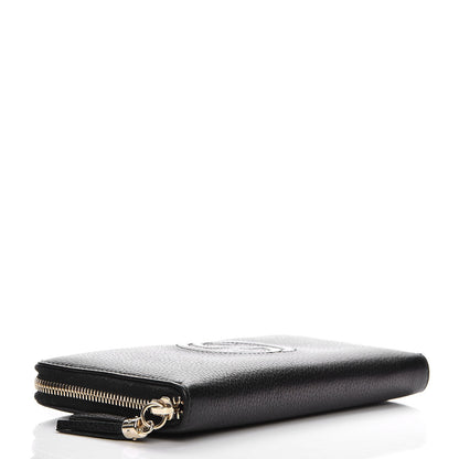 Gucci Calfskin Soho Zip Around Wallet Black 4 of 10