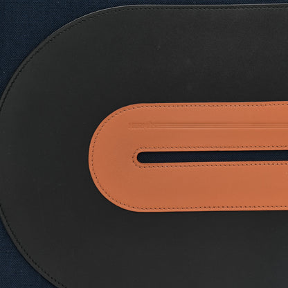 Hermes Toile Swift Record Bag 78 Bleu Marine 8 of 11