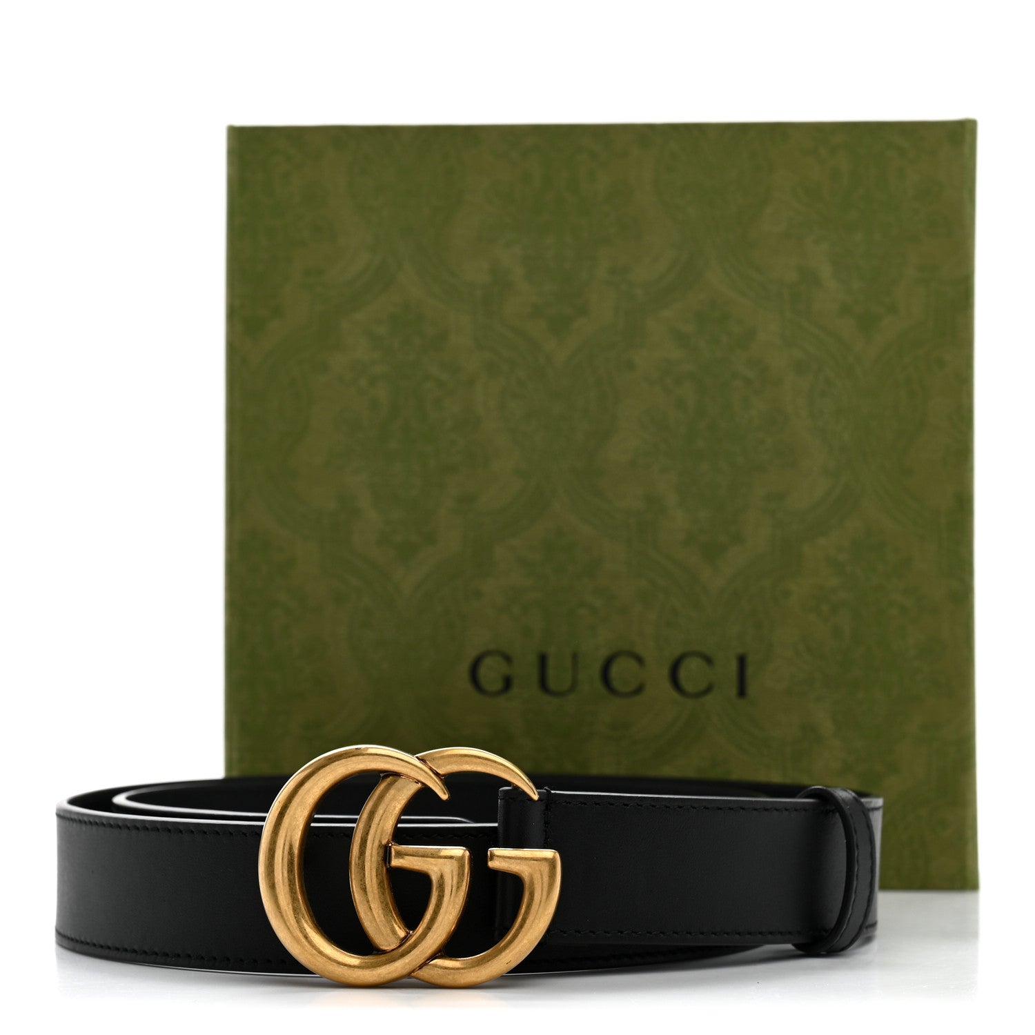 Gucci Calfskin Double G 30mm Belt 90 36 Black 6 of 6