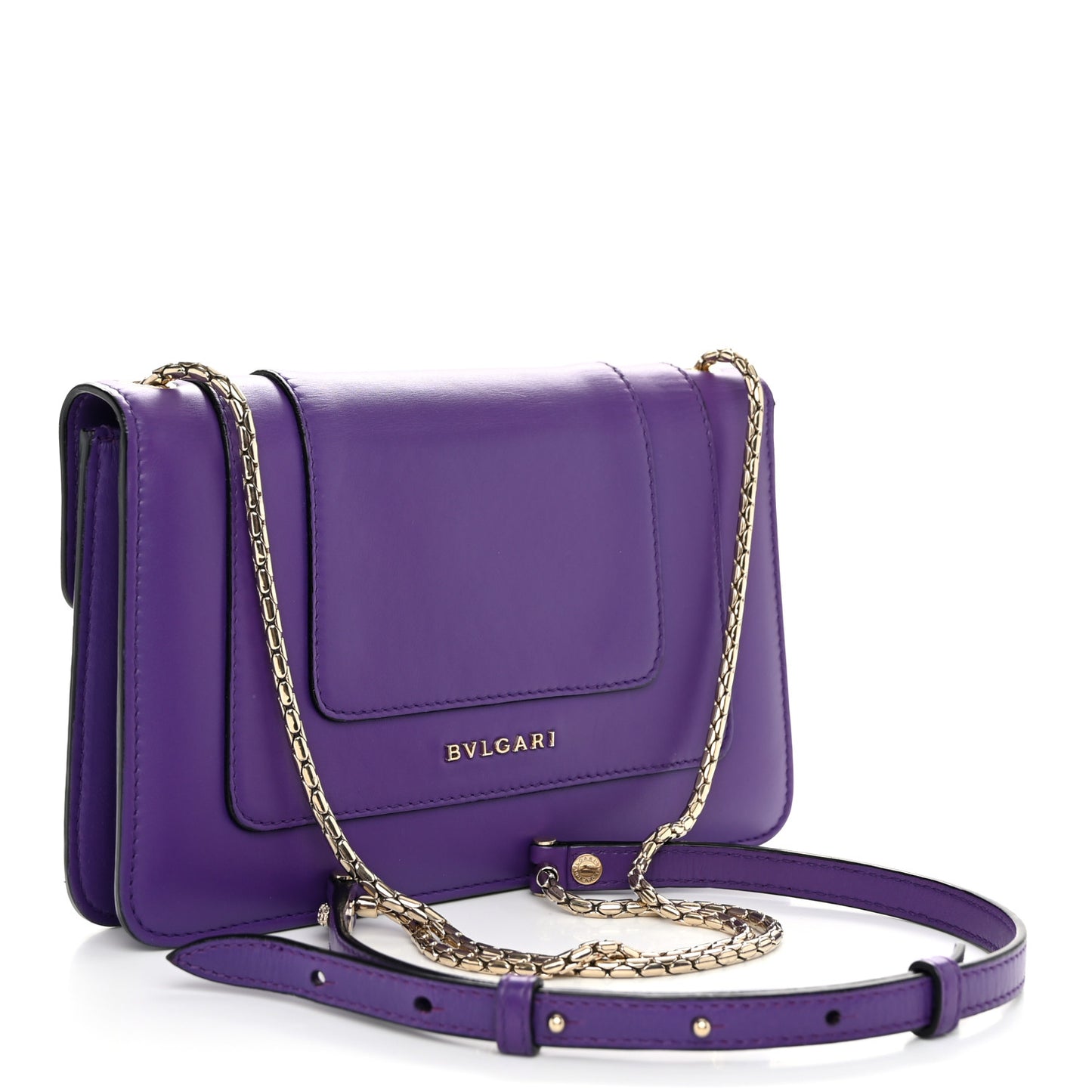 Calfskin Serpenti Forever Shoulder Bag Purple