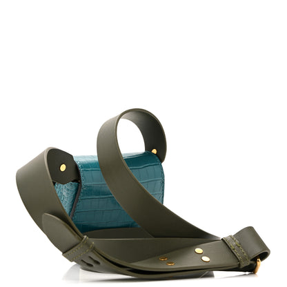 Burberry Alligator Bridle Micro Satchel Turquoise 6 of 31