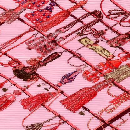 Hermes Silk Plisse Passementerie Scarf 90 1 of 5