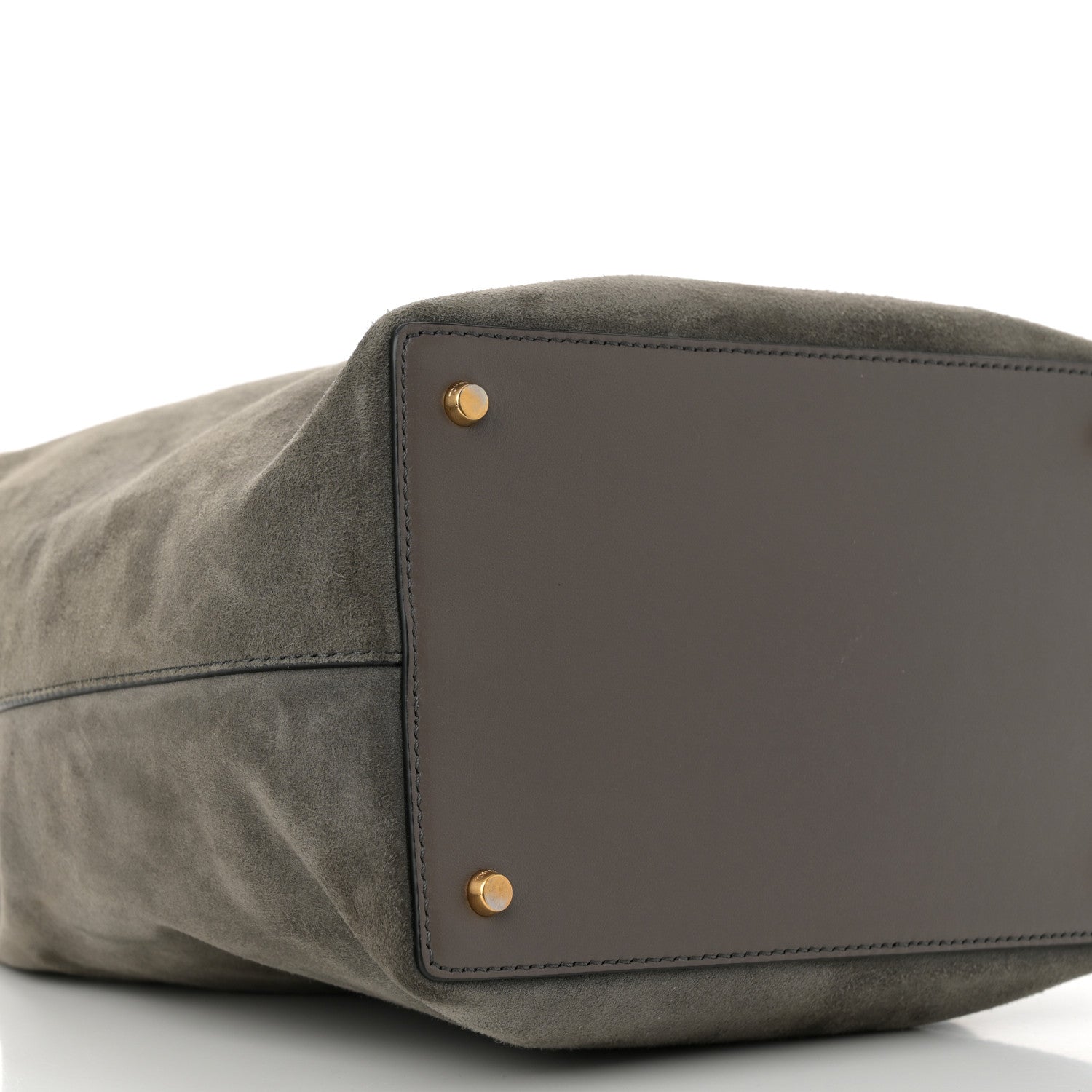 Tom Ford Suede Medium Double Tassel Bucket Bag Graphite 10 of 14