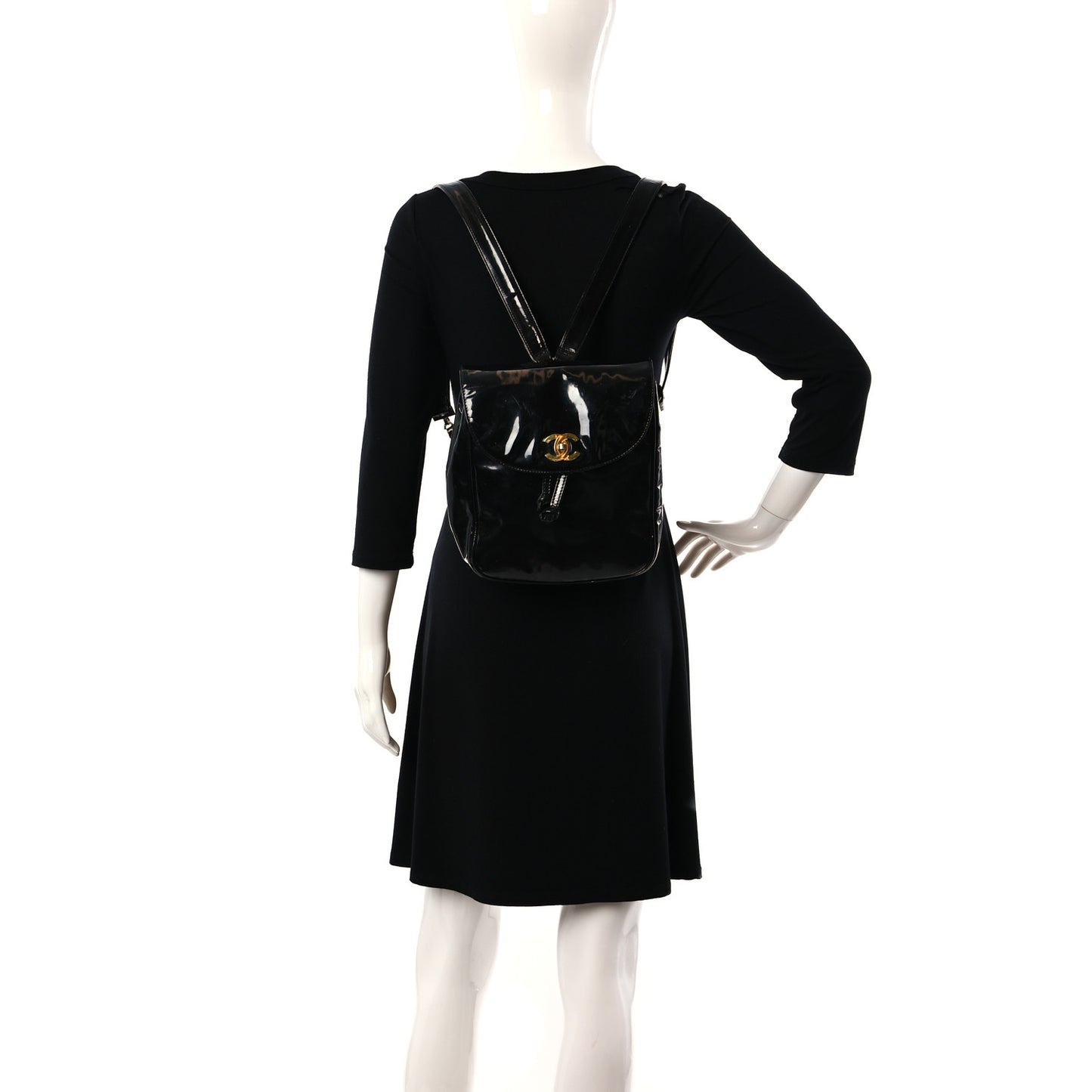 Patent CC Drawstring Backpack Black