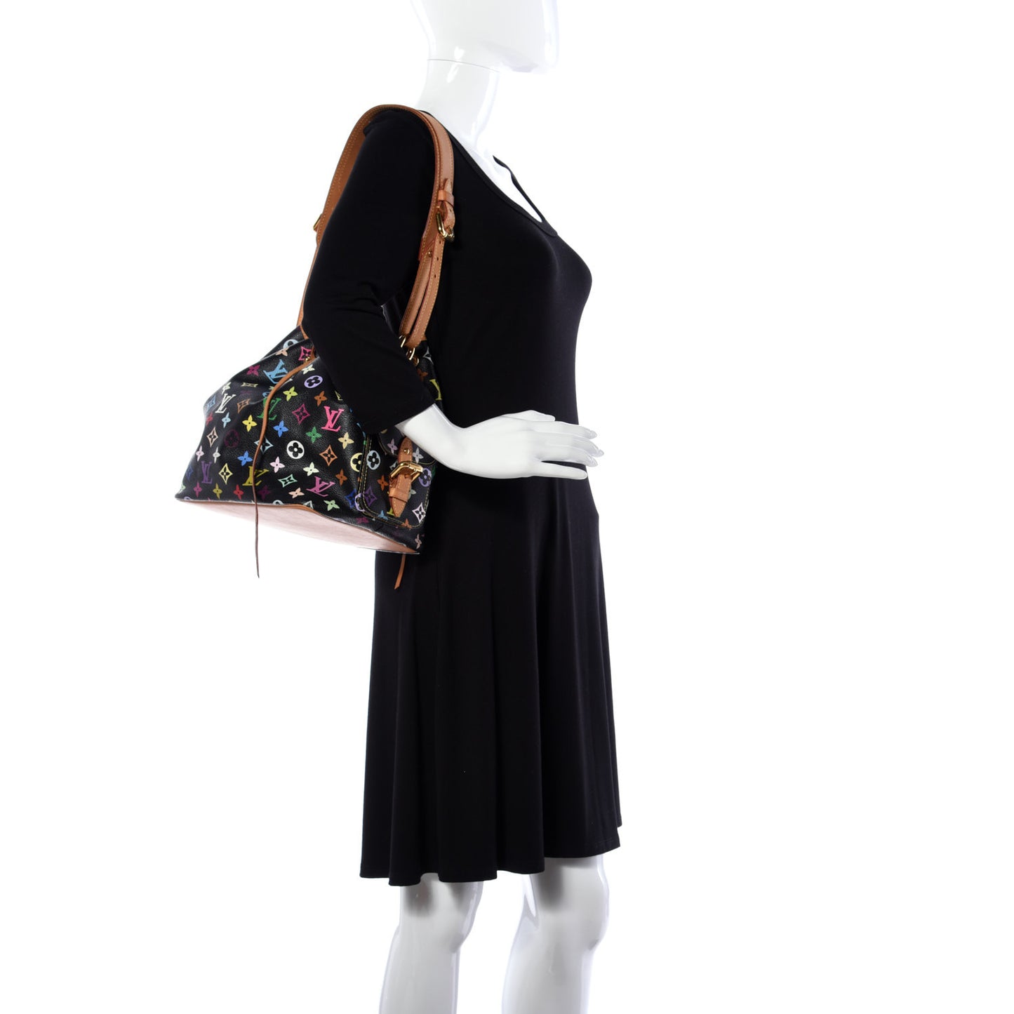 Monogram Multicolor Petit Noe Black