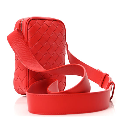 Bottega Veneta Nappa Intrecciato Phone Case Crossbody Bag Redstone 3 of 9