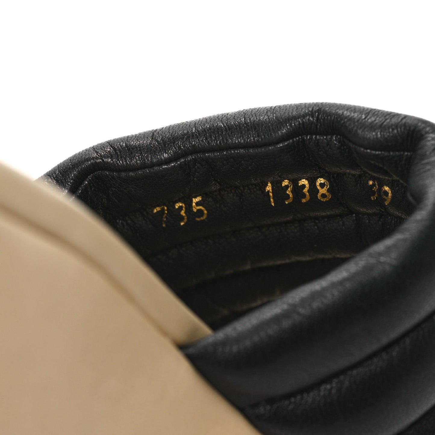 Lambskin Horizontal Quilted Wedge Sandals 39 Black