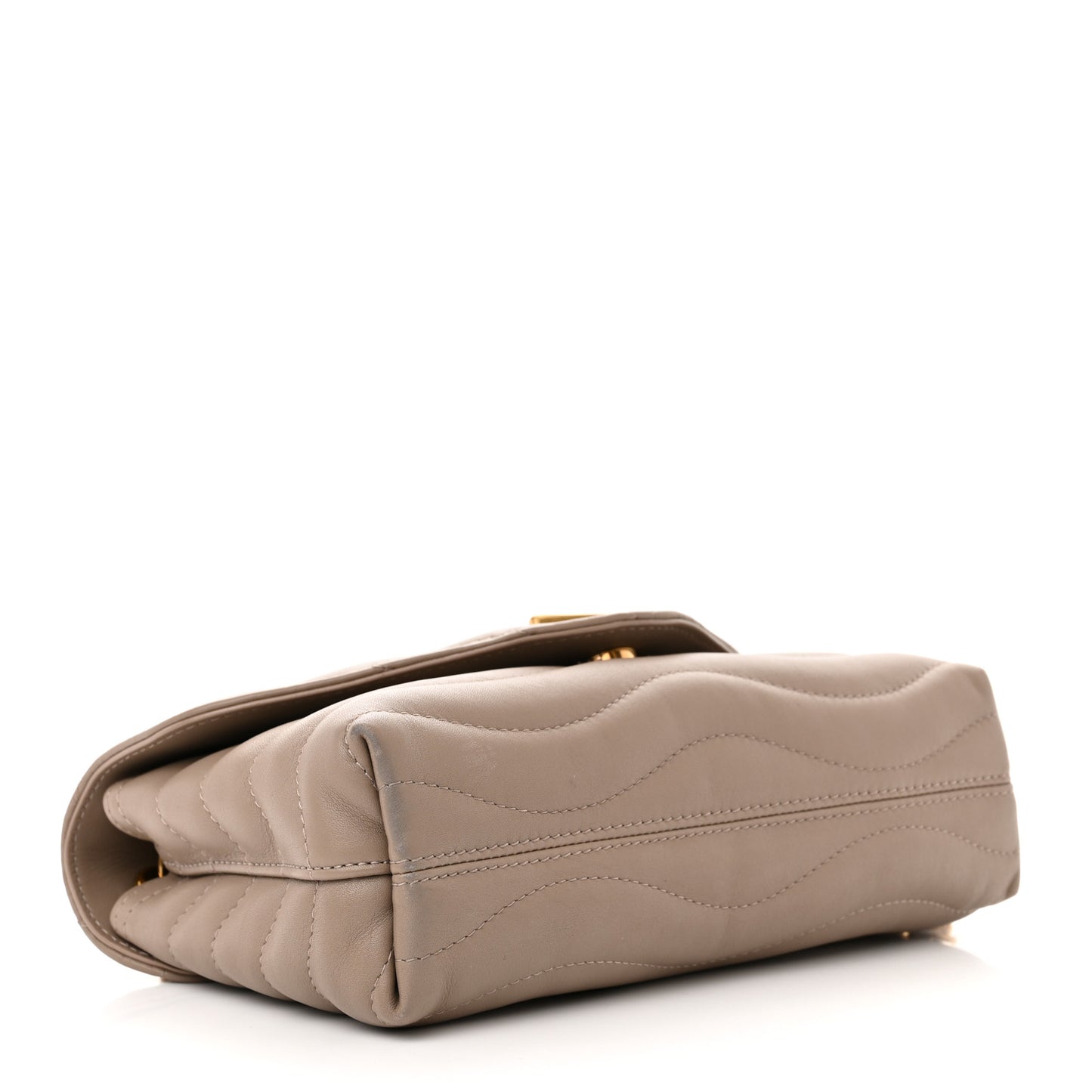 Calfskin LV New Wave Chain Bag Taupe