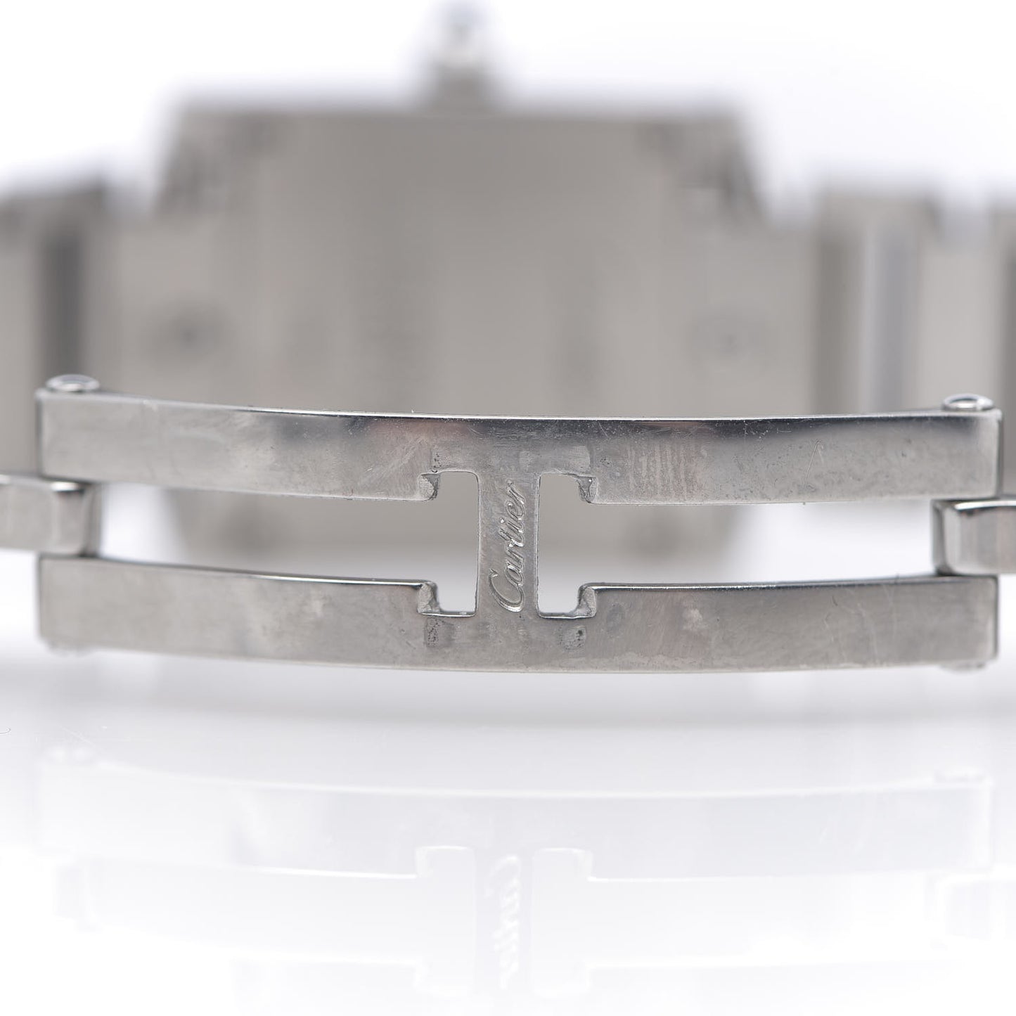 Stainless Steel 20mm Tank Francaise Quartz Watch
