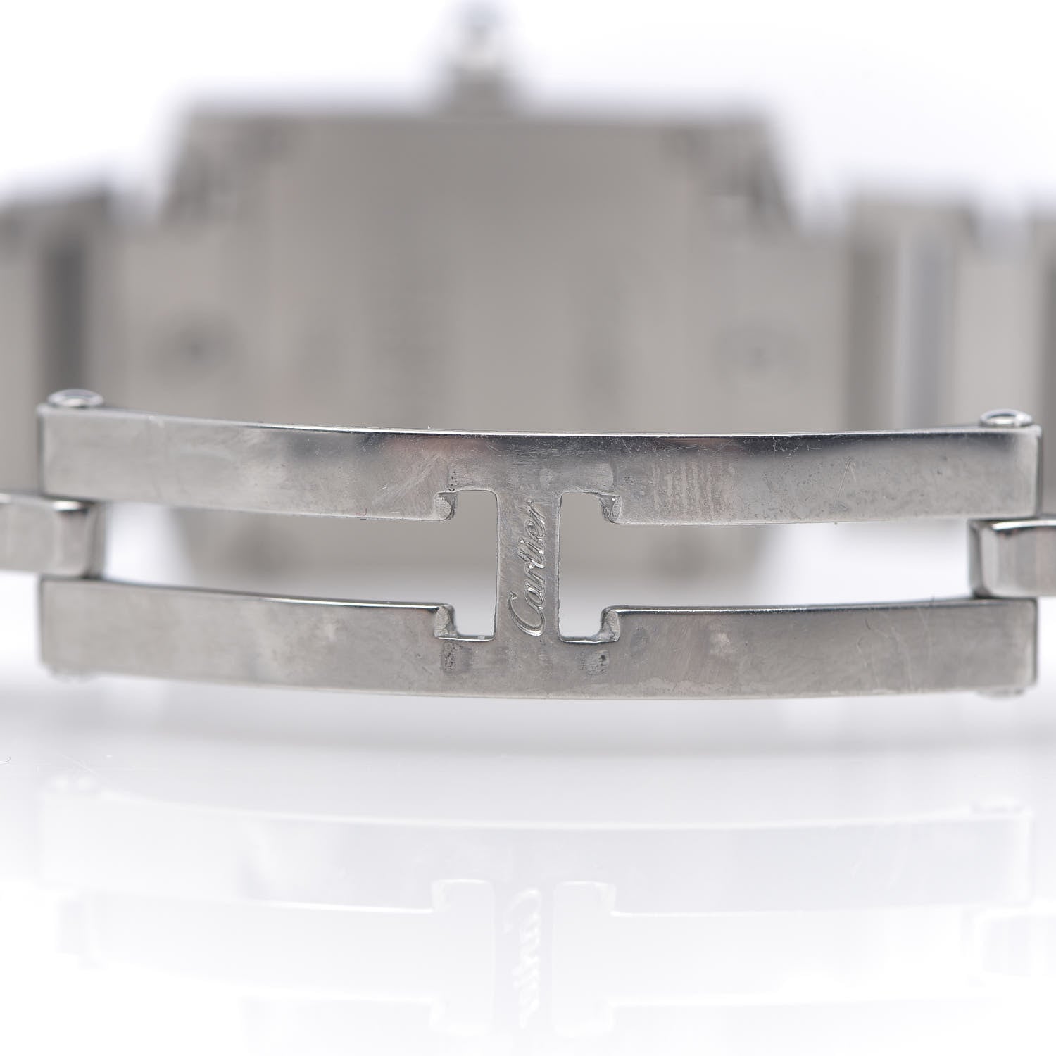 Cartier Stainless Steel 20mm Tank Francaise Quartz Watch 7 of 8