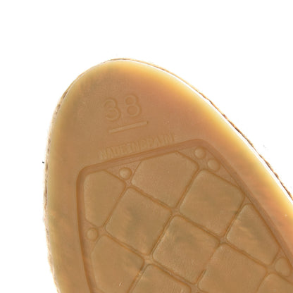 Chanel Mesh Grosgrain CC Espadrilles 38 Black 7 of 9