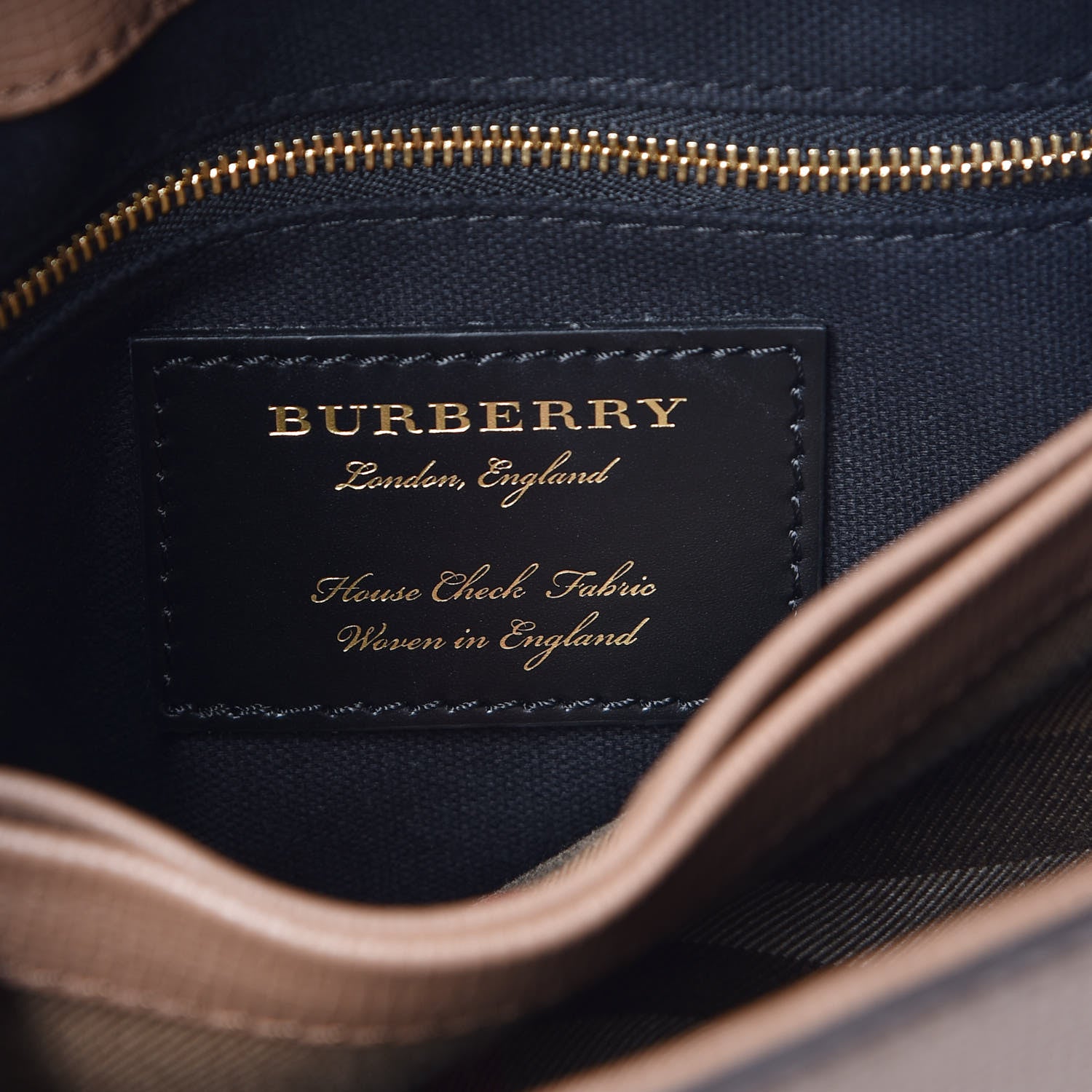 Burberry Derby Calfskin House Check Small Camberley Dark Sand 6 of 11
