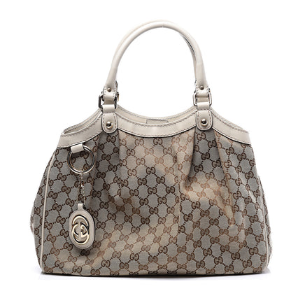 Gucci Monogram Medium Sukey Tote Off White 1 of 12