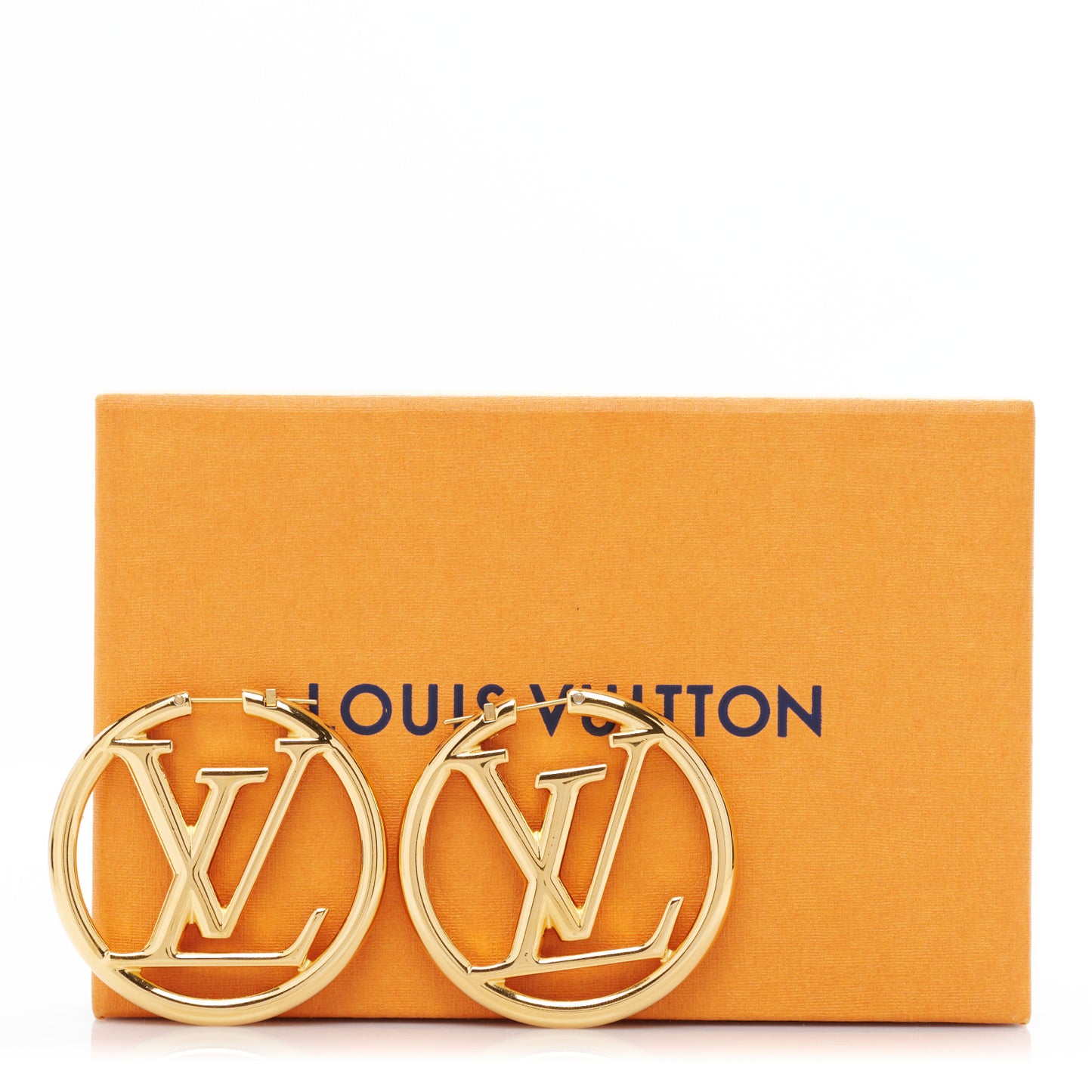 Metal Louise Hoop Earrings Gold