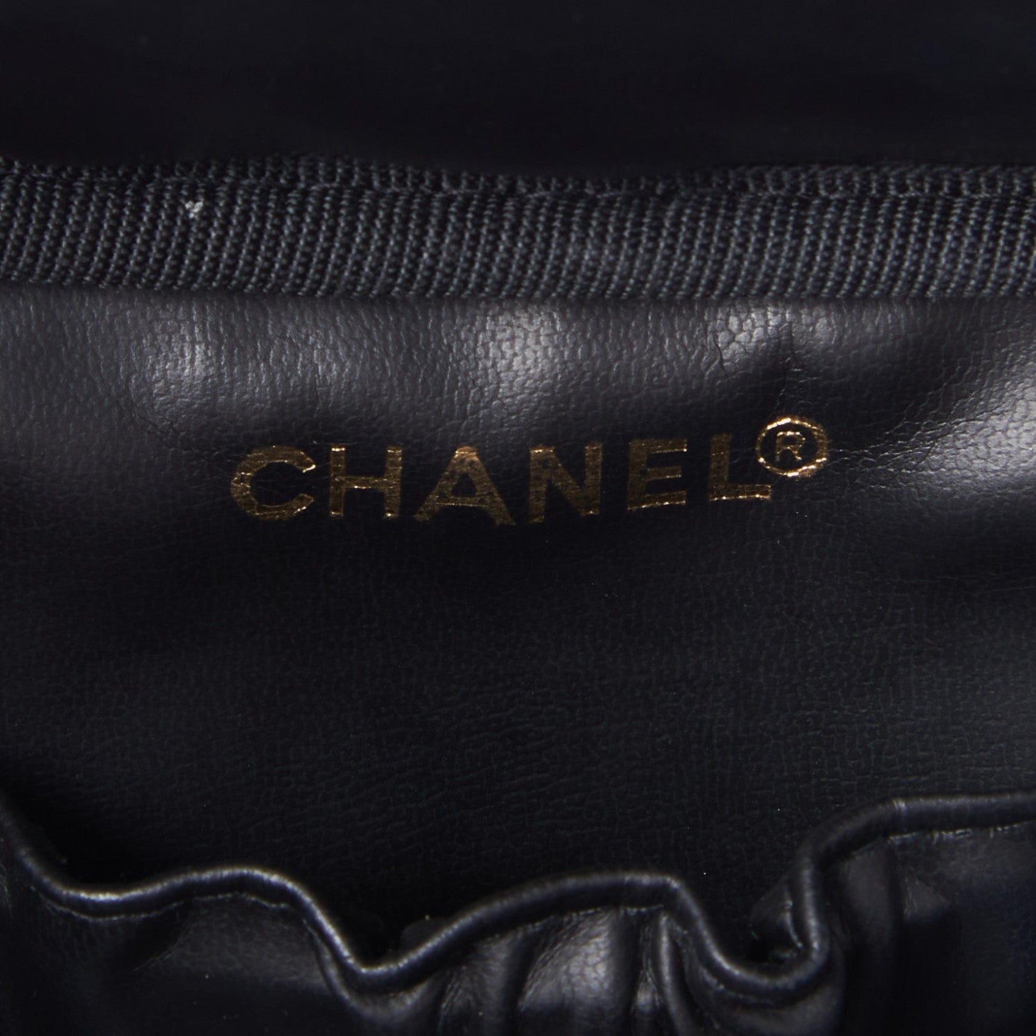 Chanel Lambskin Vanity Cosmetic Case Black 8 of 9