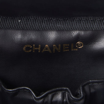 Chanel Lambskin Vanity Cosmetic Case Black 8 of 9