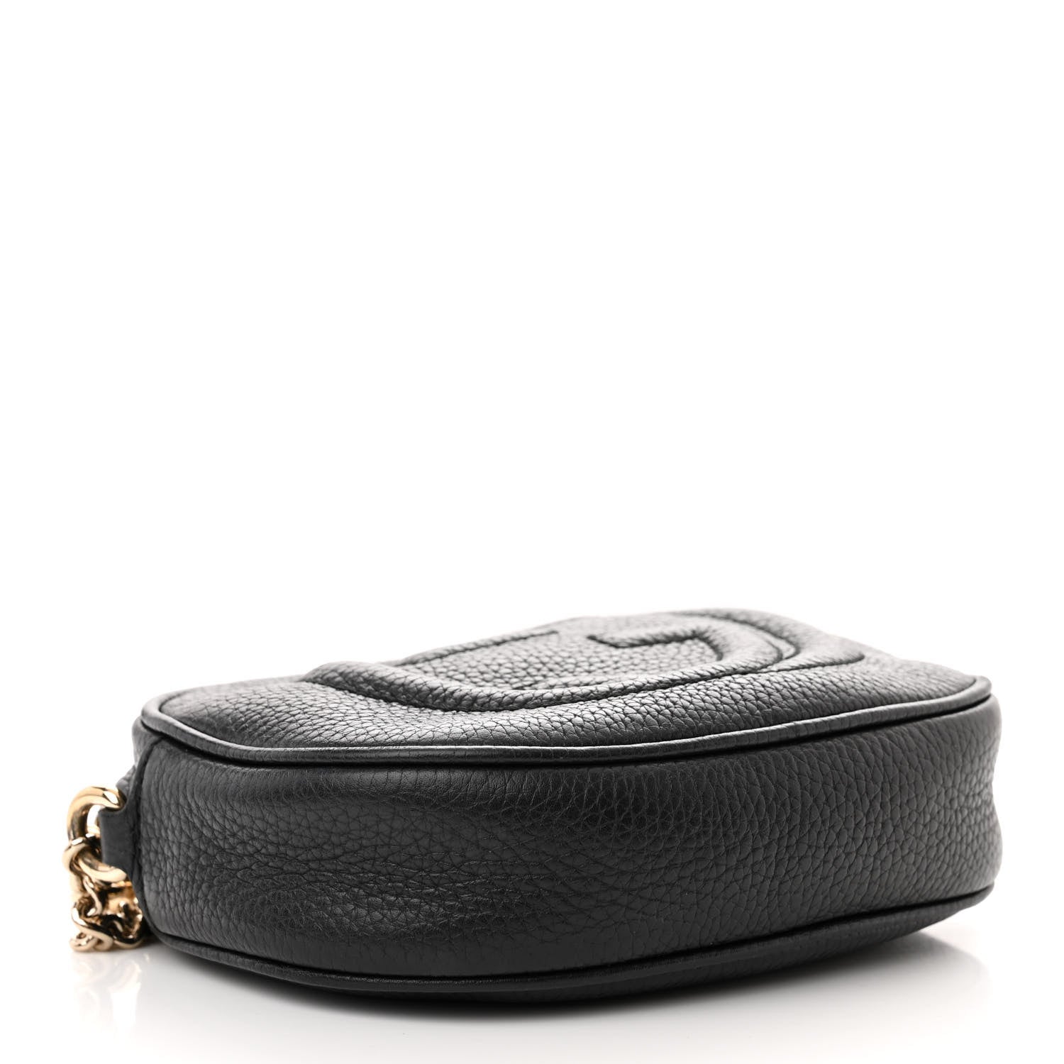 Gucci Pebbled Calfskin Mini Soho Chain Bag Black 4 of 11