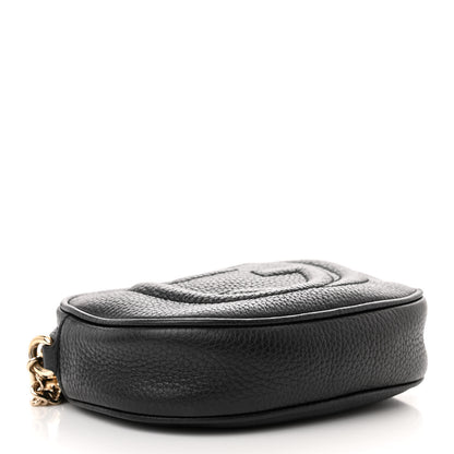 Gucci Pebbled Calfskin Mini Soho Chain Bag Black 4 of 11