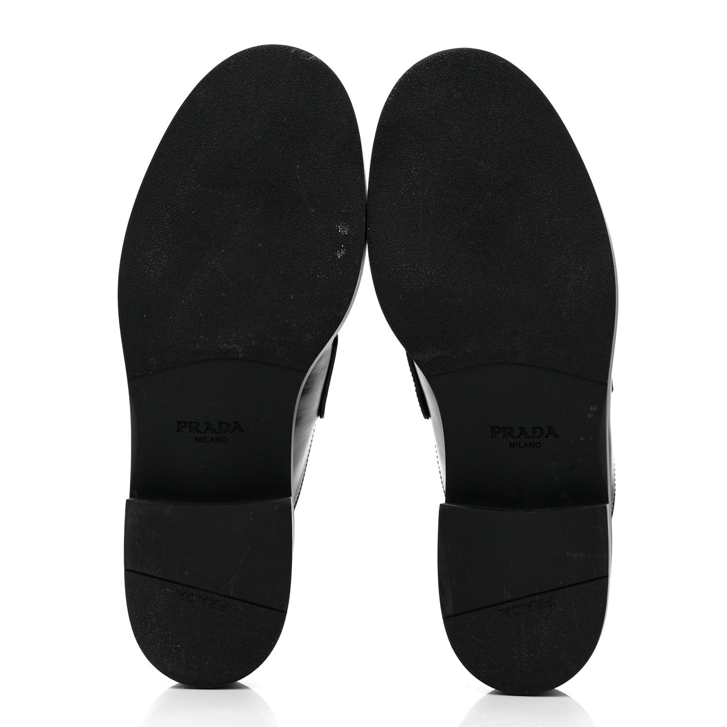 Prada Spazzolato Metal Triangle Logo 40mm Loafer Mules 39.5 Black 5 of 9