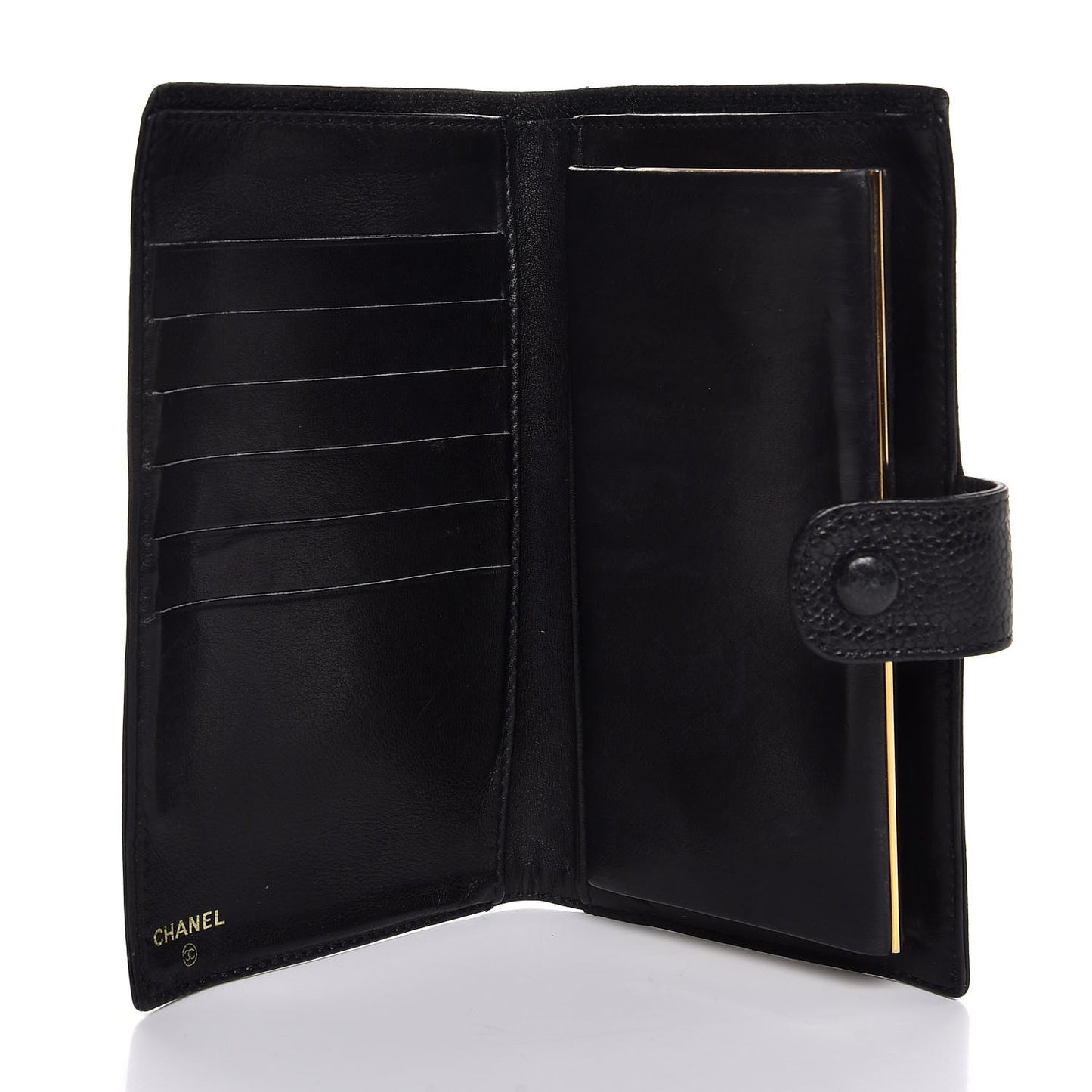 Caviar Timeless CC French Wallet Black