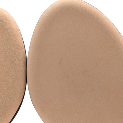 Chanel Lambskin Crystal CC Thong Sandals 38 Black 8 of 10